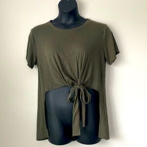 Forever 21+ Women’s Front Tie Shirt